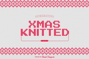 Xmas Knitted | Christmas Santa Ugly Sweater Font Download