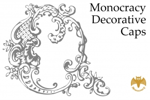Monocracy Decorative Caps Font Download