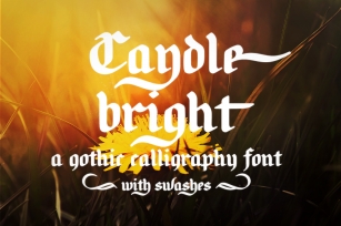 Candlebright | a blackletter font Font Download