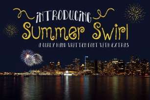 Summer Swirl | A Curly Handwritten Font Font Download