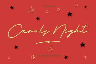 Carols Night Christmas Theme Font Font Download