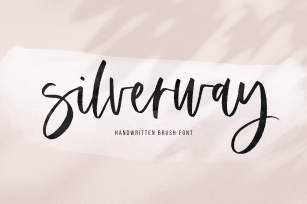 Silverway - A Chic Handwritten Script Font Font Download