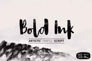 Bold Ink Simple Script Font Download