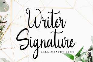 Writer Signature | Calligraphy Font Font Download