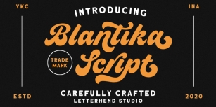 Blantika Script Font Download