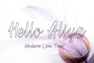 Hello Aliya | Modern Line Font Font Download