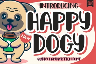 Happy Dogy - Quirky Handwritten Font Font Download