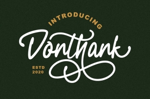 Donthank - Script Typeface Font Download