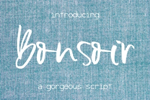 Bonsoir Font Download