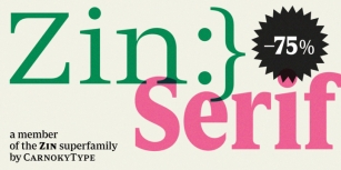Zin Serif Font Download