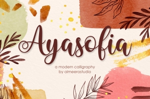 Ayasofia | Modern Calligraphy Font Download