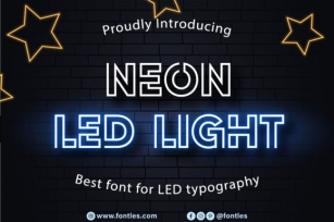 Neon Led Light Font Download