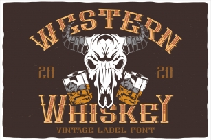 Western Whiskey Font Download