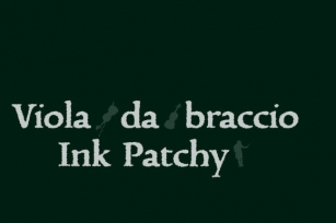 Violadabraccio Ink Patchy Font Download