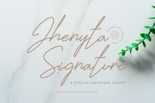 Jhenyta Signature Script Font Download