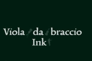 Viola Da Braccio Ink Font Download