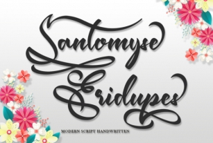 Santomyse Eridupes Font Download