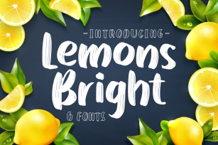 Lemons Bright - Family Display Font - Font Download