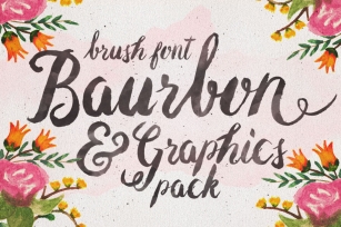 Baurbon and Graphics pack Font Download