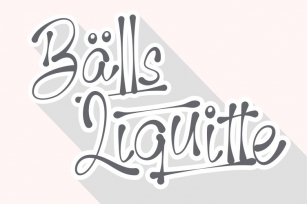 Balls Liquitte Font Download