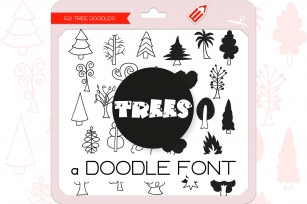 Tree Doodles - Dingbats Font Font Download