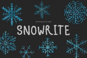 Snowrite Snow-like Font Download