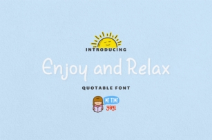 Enjoy and Relax Font Download