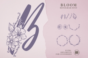 Bloom Monogram Font Download