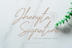 Jhenyta Signature Font Download