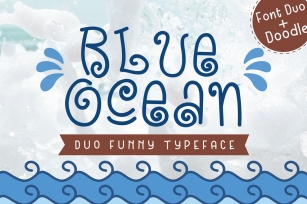 Blue Ocean - Cute and Funny Font Font Download