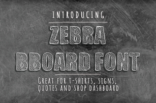 Zebra BBoard - Decorative Font Font Download