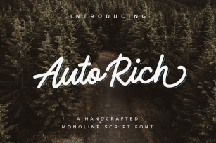 AutoRich Monoline Font Download