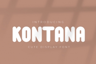 Kontana - Cute Display Font Font Download