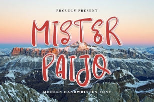 Mister Paijo - Modern Handwritten Font Font Download