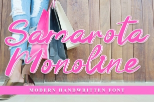 Samarota Monoline - Beautiful Handwritten Font Font Download