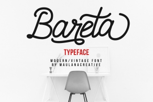 Bareta Vintage Modern Font Font Download