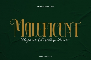 Maleficient The Elegant Display Font Font Download