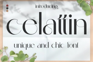 Celattin - Unique Ligature Font Font Download