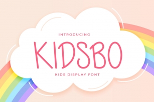Kidsbo - Kids Display Font Font Download