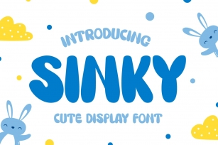 Sinky - Cute Display Font Font Download