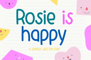 Rosie is happy Font Download