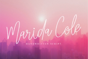 Marida Cole Font Download