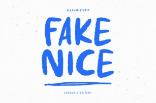 Fake Nice Font Download