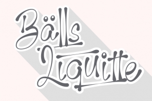 Balls Liquitte Font Download