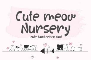 Cute Meow Nursery Font Download