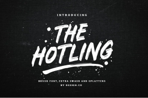 The Hotling Brush Font (Extras) Font Download