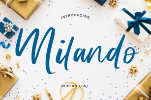 Milando Modern script Font Download