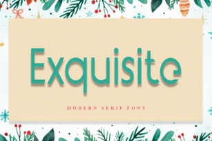 Exquisite | Modern Typeface Font Font Download