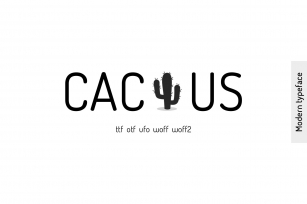 Cactus Typeface Font Download