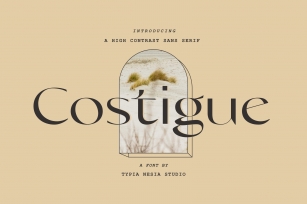 Costigue - Luxury Sans Font Download